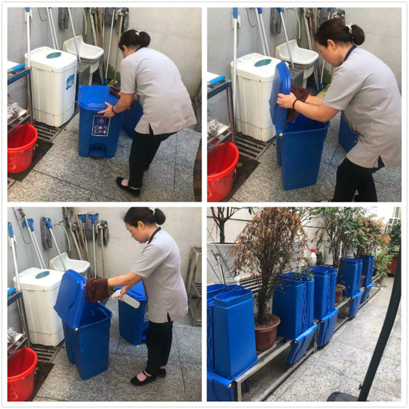 核酸后对垃圾桶进行清洗、消毒、晾晒.jpg
